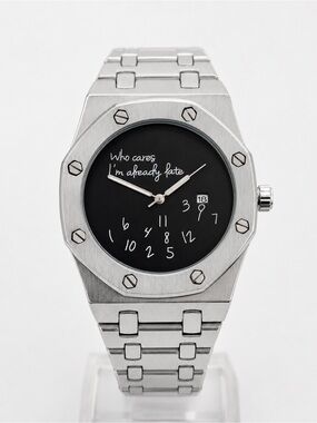 Brand New Royal Oak style Who cares I’m already late dial Watch